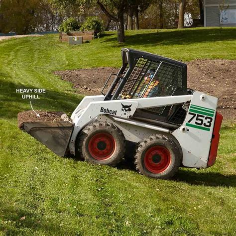 skid steer on a hill|30 degree skid steer.